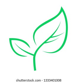 plant and sprout growing icons flat line design vector - Vector