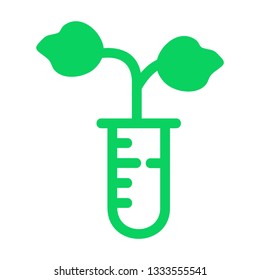 plant and sprout growing icons flat line design vector - Vector