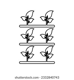 plant sprout icon on a white background, vector illustration
