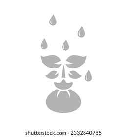 plant sprout icon on a white background, vector illustration