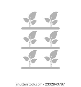plant sprout icon on a white background, vector illustration