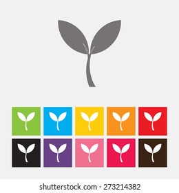 Plant sprout icon - Vector