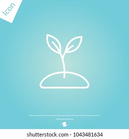 Plant sprout line icon