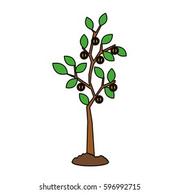 plant sprout in pot icon image 