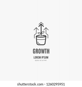 Plant sprout vector icon - Vector