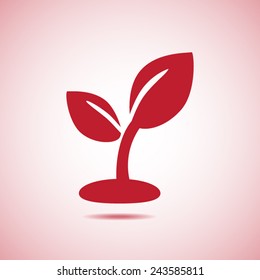 Plant sprout vector icon