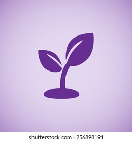 Plant sprout vector icon