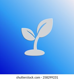 Plant sprout vector icon
