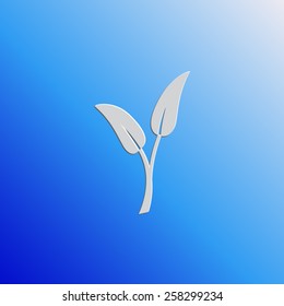 Plant sprout vector icon