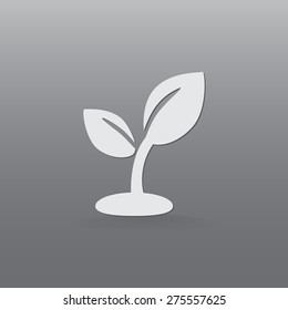 Plant sprout vector icon