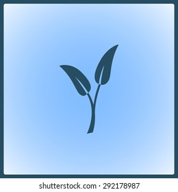 Plant sprout vector icon