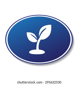 Plant sprout vector icon
