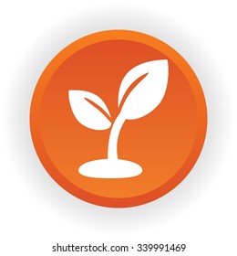 Plant sprout vector icon