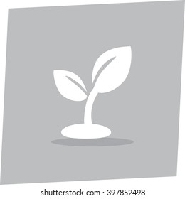 Plant sprout vector icon