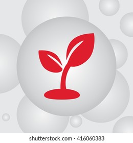 Plant sprout vector icon