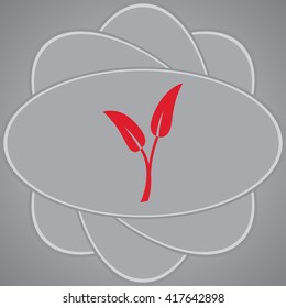 Plant sprout vector icon