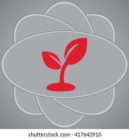 Plant sprout vector icon