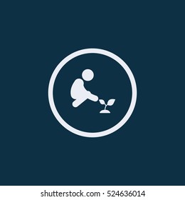 Plant sprout vector icon