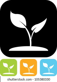 Plant sprout - Vector icon isolated