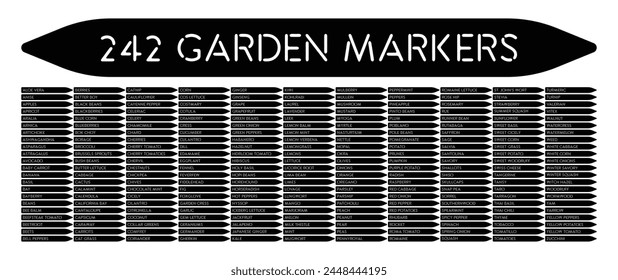 Plant Stake Collection Garden Marker Set Gardening