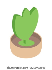 plant sustainable living icon isolated
