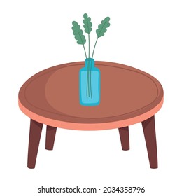plant in the table icon isolated