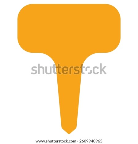 Plant tag vector cartoon illustration isolated on a white background.