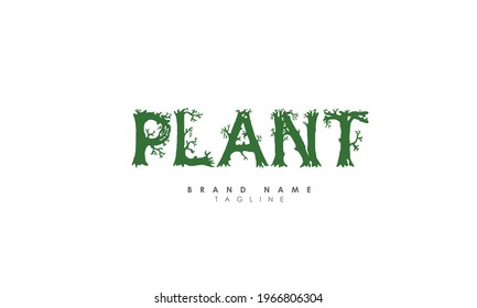 plant text wooden font, tree font text