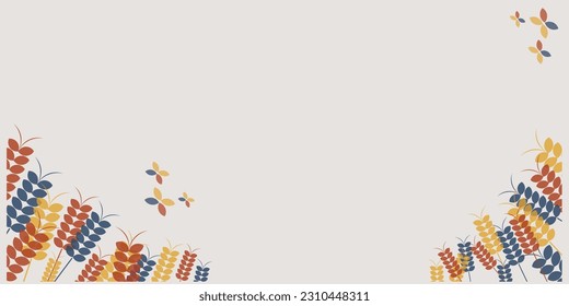 plant theme background with pretty colors vector eps10