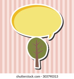 plant tree flat icon elements,eps10