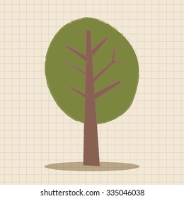 plant tree flat icon elements,eps10