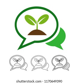 Plant tree icon vector