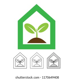 Plant tree icon vector