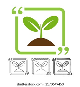 Plant tree icon vector