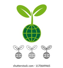 Plant tree icon vector