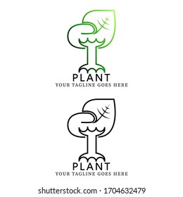 The Plant Tree and Leaf Logo Template 