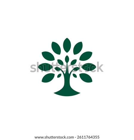 plant tree leaves logo, care, illustration, symbol, icon template