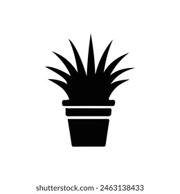 Plant Tree Silhouette Vector Art, icon, symbol.
