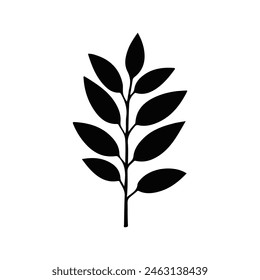 Plant Tree Silhouette Vector Art, icon, symbol.