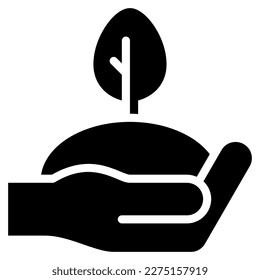 plant trees icon with glyph style and 64 px base. Suitable for website design, logo, app, ui and etc.