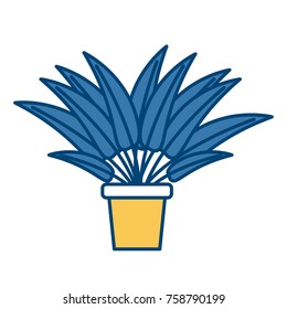 Plant in vase icon vector illustration graphic design