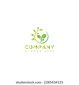 plant vector art logo design