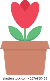 plant vector colour flat icon