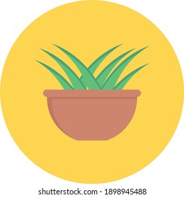 plant vector flat colour icon