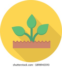 icono de color plano vectorial de planta