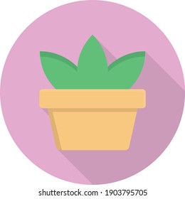 icono de color plano vectorial de planta