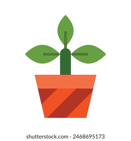 Plant Vector Flat Icon Design
