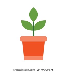 Plant Vector Flat Icon Design