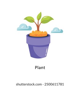 Plant Vector Flat Icon Design illustration Symbol on White background EPS 10 File 