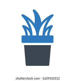 plant vector glyph color icon 